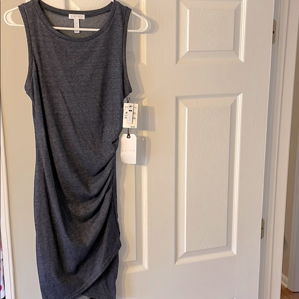 Nordstrom Leith Heather Scrunched Tank Dress